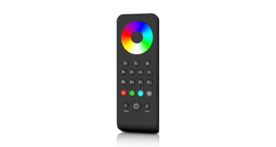 Dálkový ovladač RGB/RGBW dvouzónový RS3 černý  (3204000539)